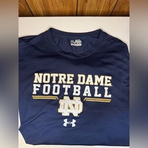 Under Armour Notre Dame Football Tee Shirt, 3XL Loose fit